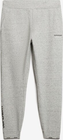 Superdry Slim fit Workout Pants in Grey: front