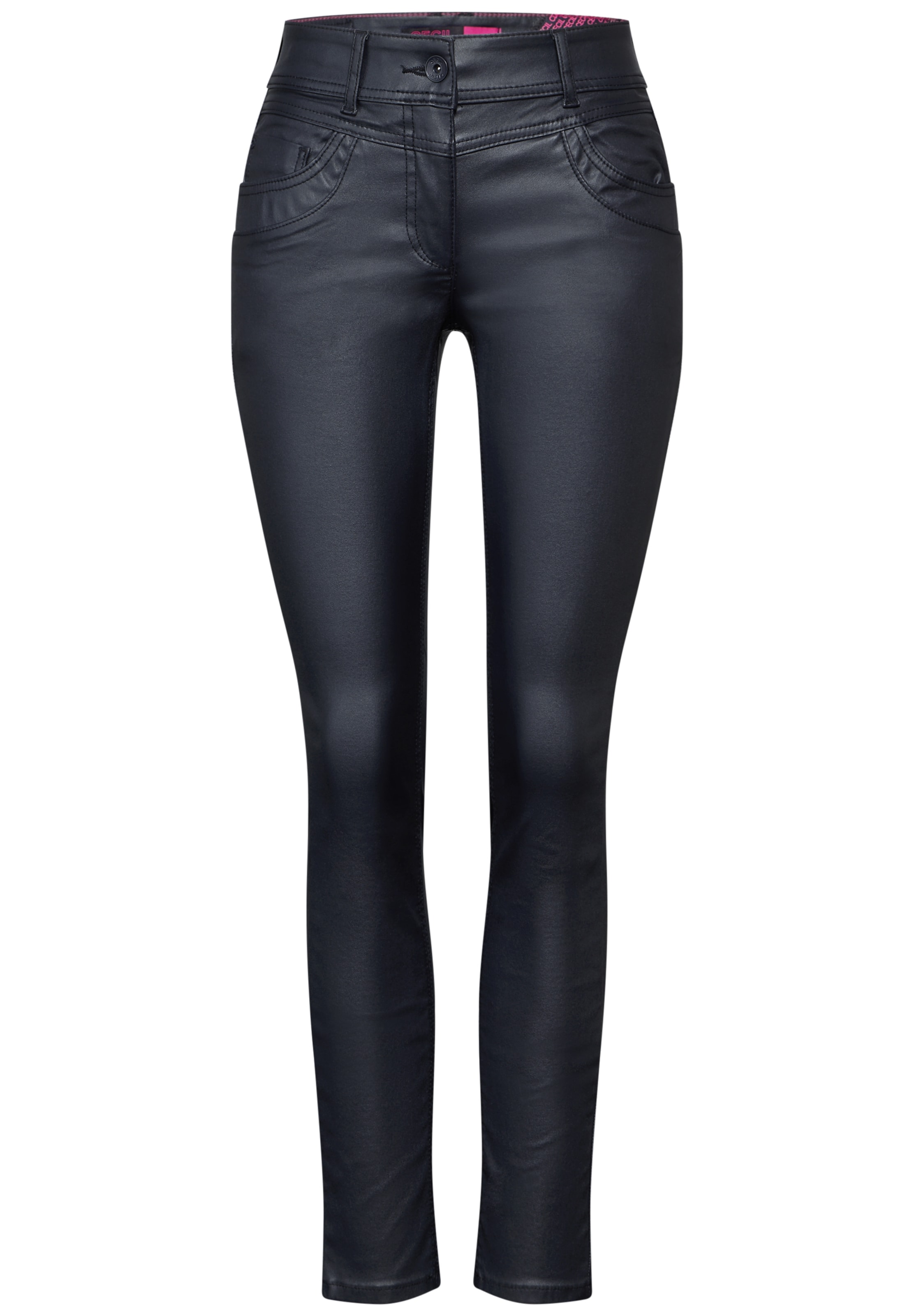 CECIL Slimfit Hose in Schwarz: Vorderseite