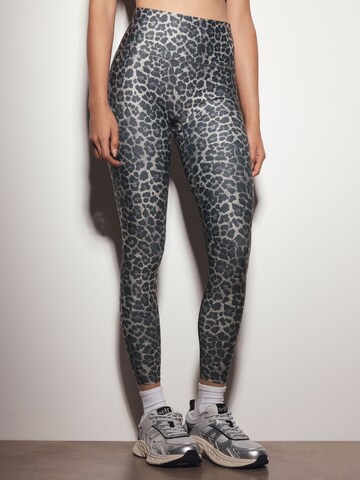 Next Skinny Sportbroek 'Active Power' in Grijs: voorkant