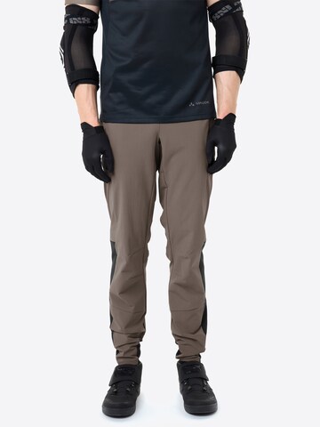 VAUDE Regular Outdoor trousers 'Moab' in Brown: front