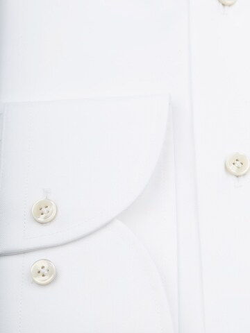 Profuomo Slim fit Button Up Shirt 'Sky Blue' in White