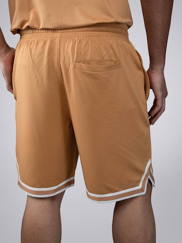 PANTONECLO Boardshorts 'Pantoneclo Men’s Gym Shorts with Side Gasket' in Geel