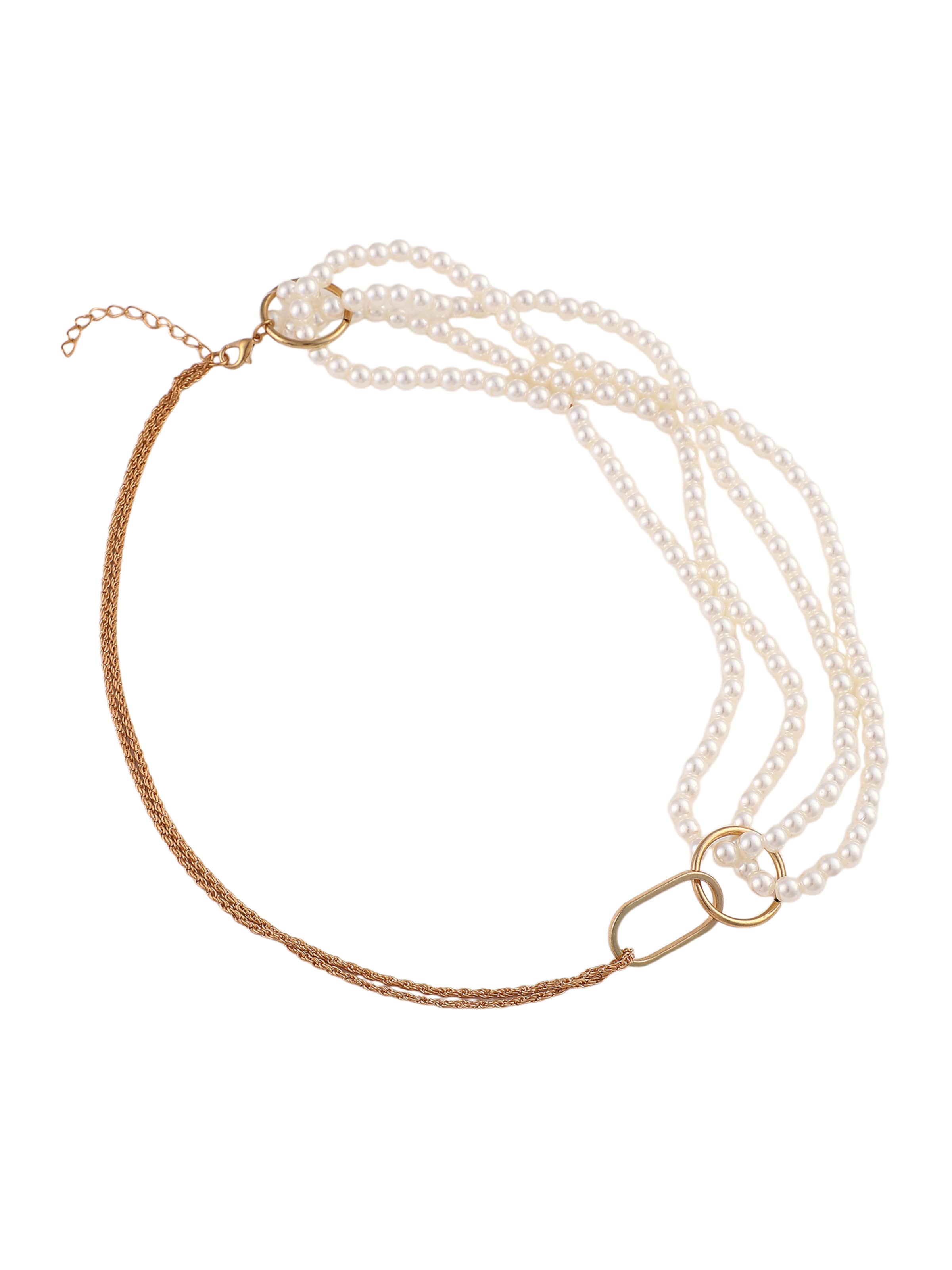 SOHI Řetízek 'Roxane' – bílá: přední strana