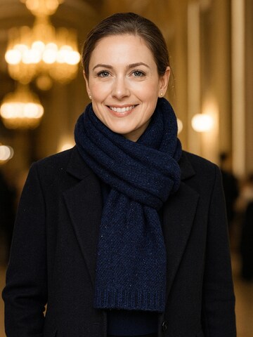 COLLEZIONE ALESSANDRO Scarf 'Merinoa' in Blue: front
