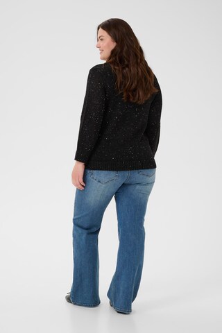 KAFFE CURVE Trui 'KCShiana' in Zwart