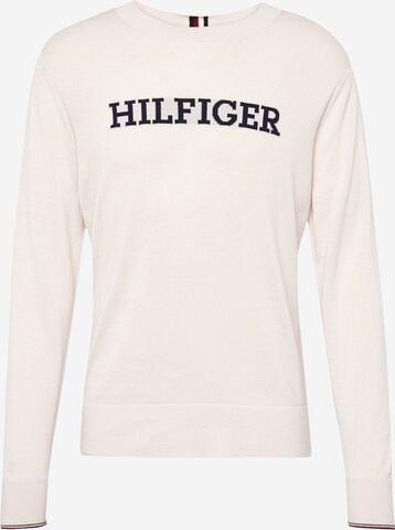 TOMMY HILFIGER Trui in Wit: voorkant