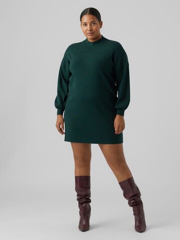 Vero Moda Curve Knitted dress in Green