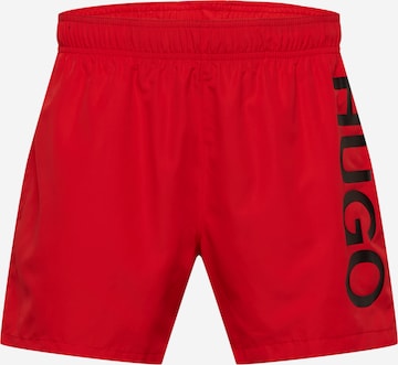 HUGO Red Badeshorts 'Abas' i rød: forside