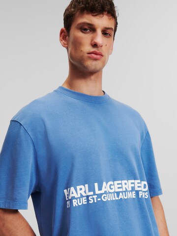 Karl Lagerfeld T-Shirt 'Rue St-Guillaume' in Blau