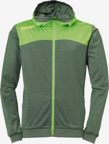 KEMPA Trainingsjacke 'Emotion' in Grün: Vorderseite