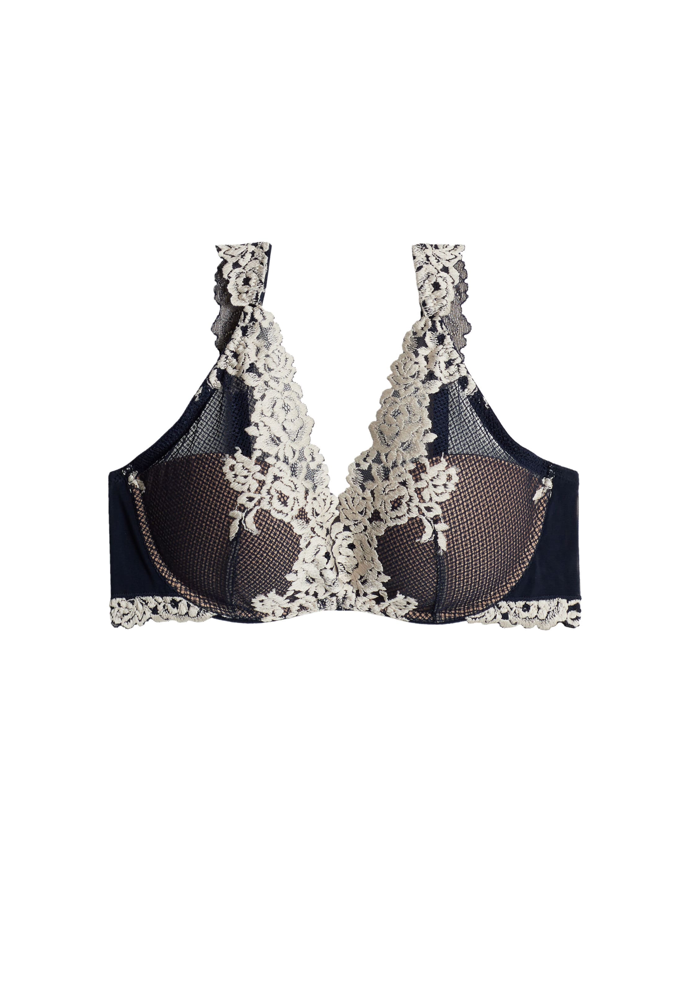 INTIMISSIMI Triangel BH 'Pretty Flowers' in Blau: Vorderseite
