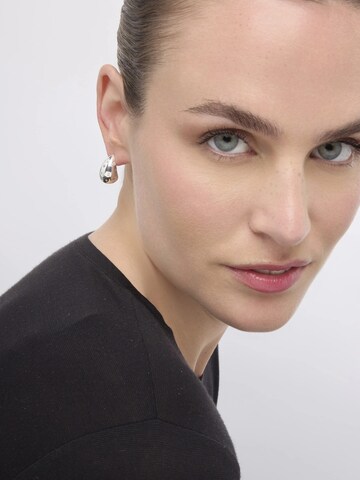 LUXBYLUX Earrings in Silver: front