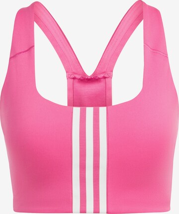 Bustier Soutien-gorge de sport 'Powerimpact' ADIDAS SPORTSWEAR en rose : devant