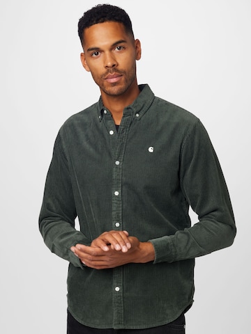 Carhartt WIP - Regular Fit Camisa 'Madison' em verde: frente
