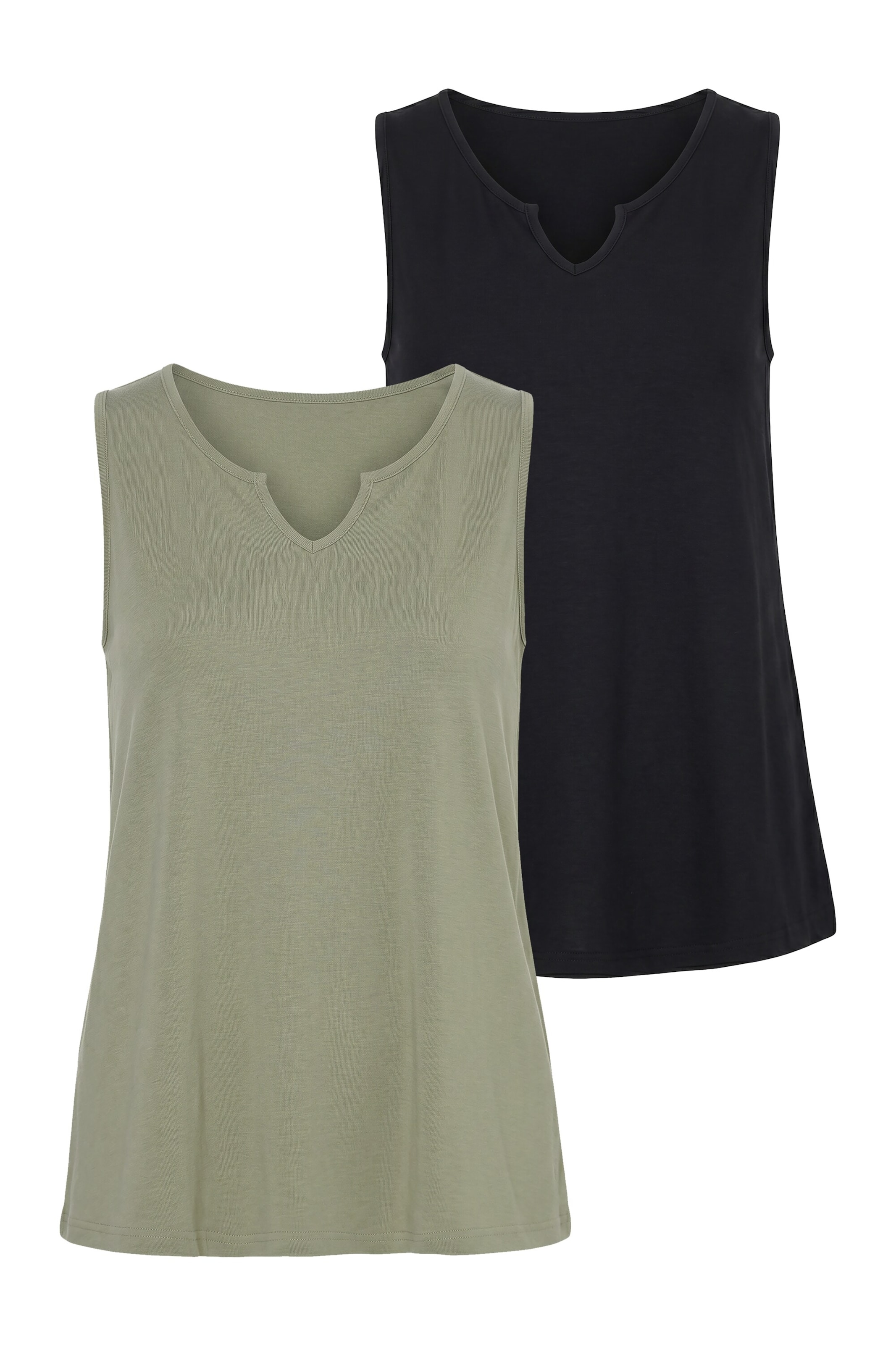 Angel of Style Top in Green: front