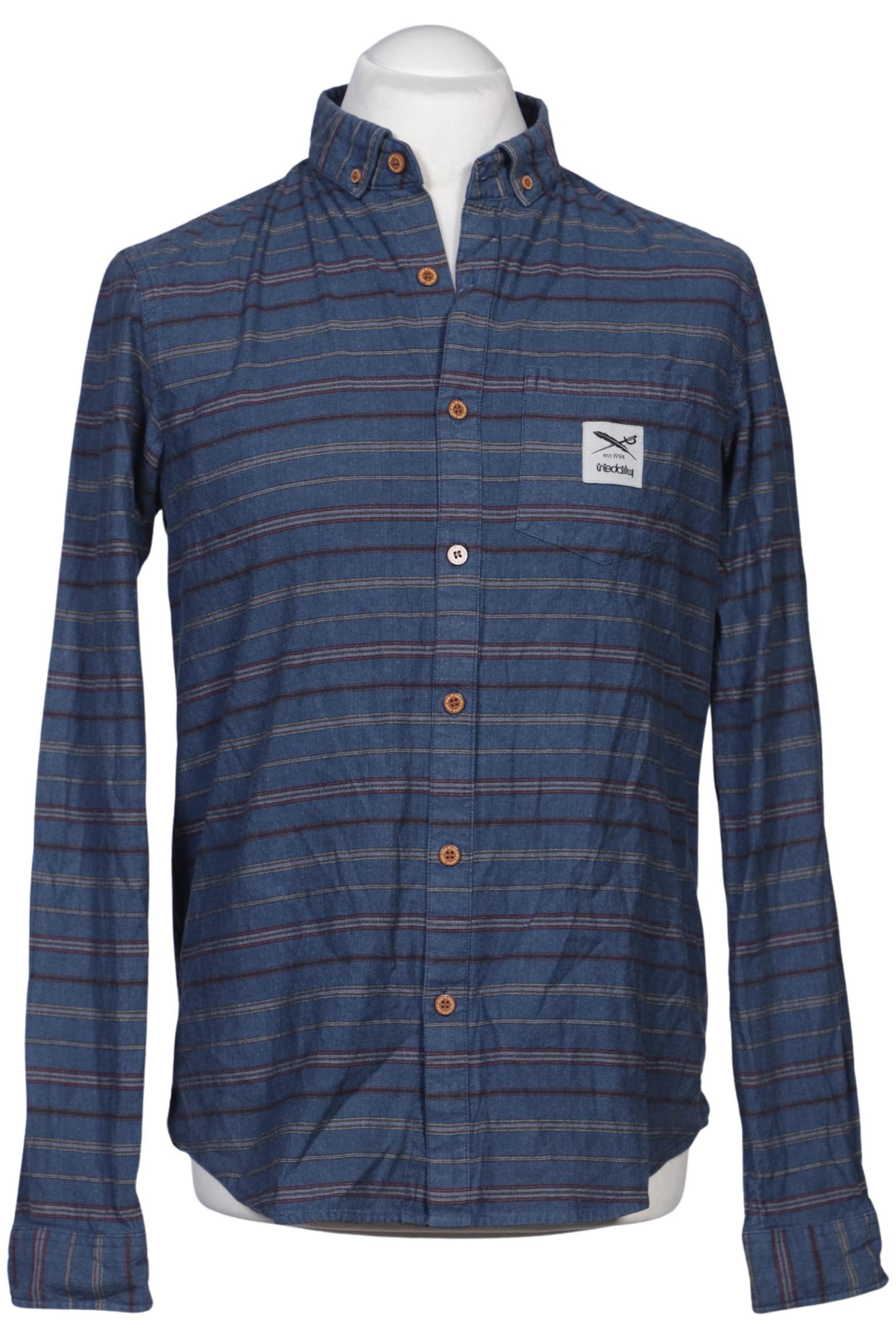 Iriedaily Button Up Shirt in M in Blue: front