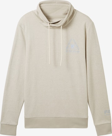 Sweat-shirt TOM TAILOR en beige : devant