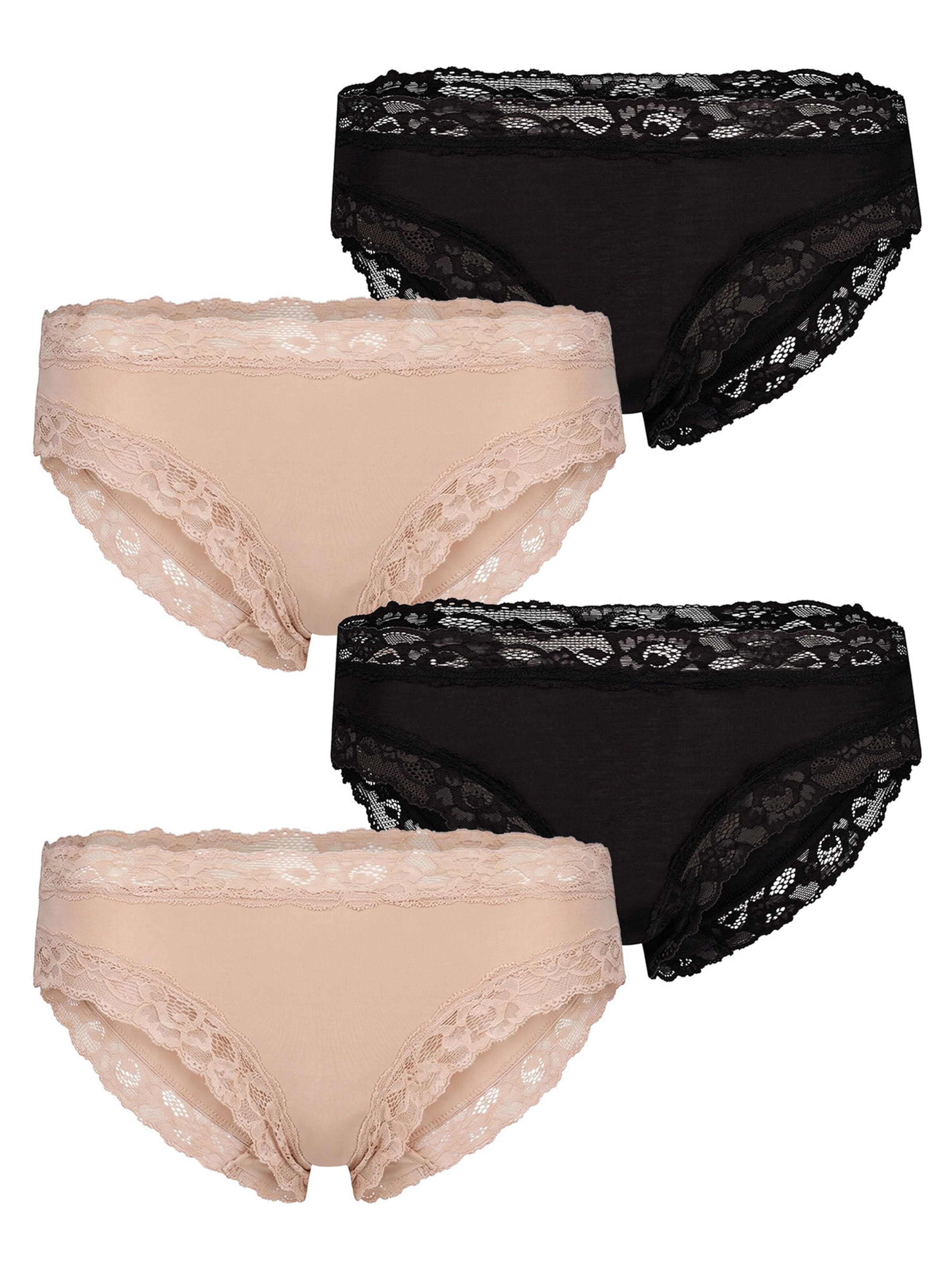 Slip ' Modal Lace ' Skiny en beige : devant