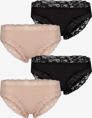 Slip ' Modal Lace ' Skiny en beige : devant