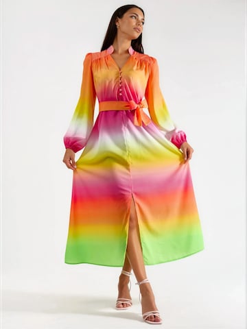 MSN Collection Shirt dress in Orange: front