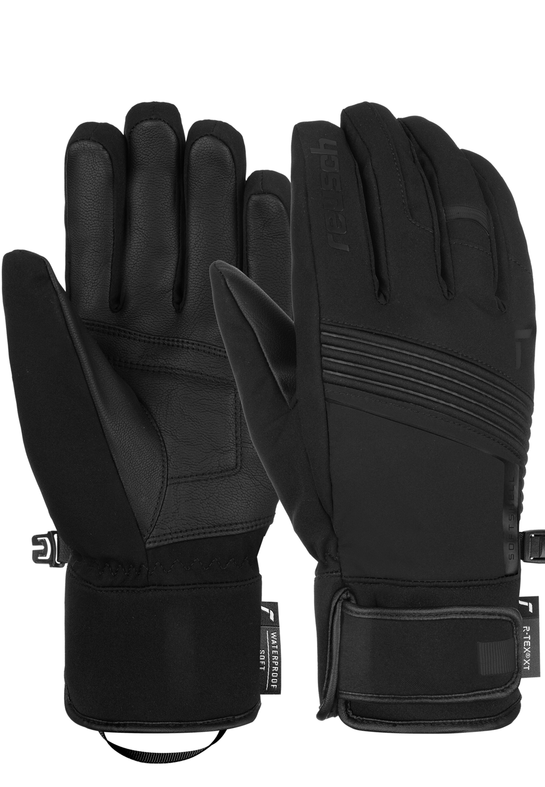 REUSCH Fingerhandschuhe 'Louis R-TEX® XT' in Schwarz: Vorderseite