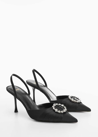 MANGO Slingpumps 'Row-a' in Schwarz