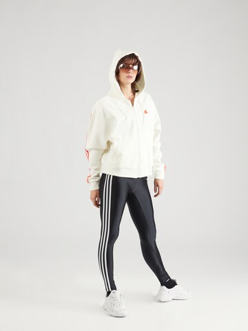 Giacca di felpa sportiva 'FI 3S' di ADIDAS SPORTSWEAR in bianco