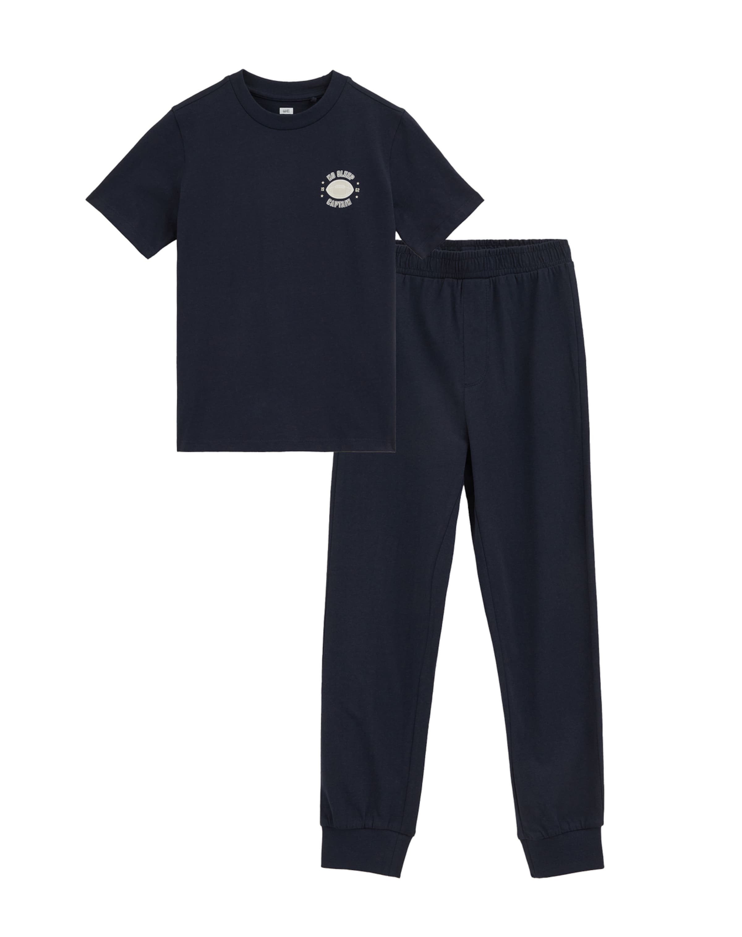 WE Fashion Schlafanzug in Blau: Vorderseite