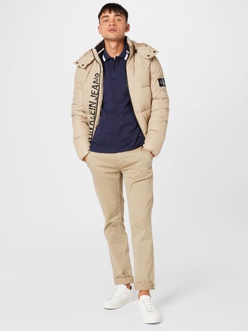 Calvin Klein Jeans Winter Jacket in Beige