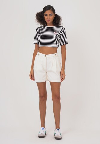 FRESHLIONS Regular Trousers 'Isabella' in White