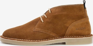 GUESS Lace-Up Shoes in Brown: front