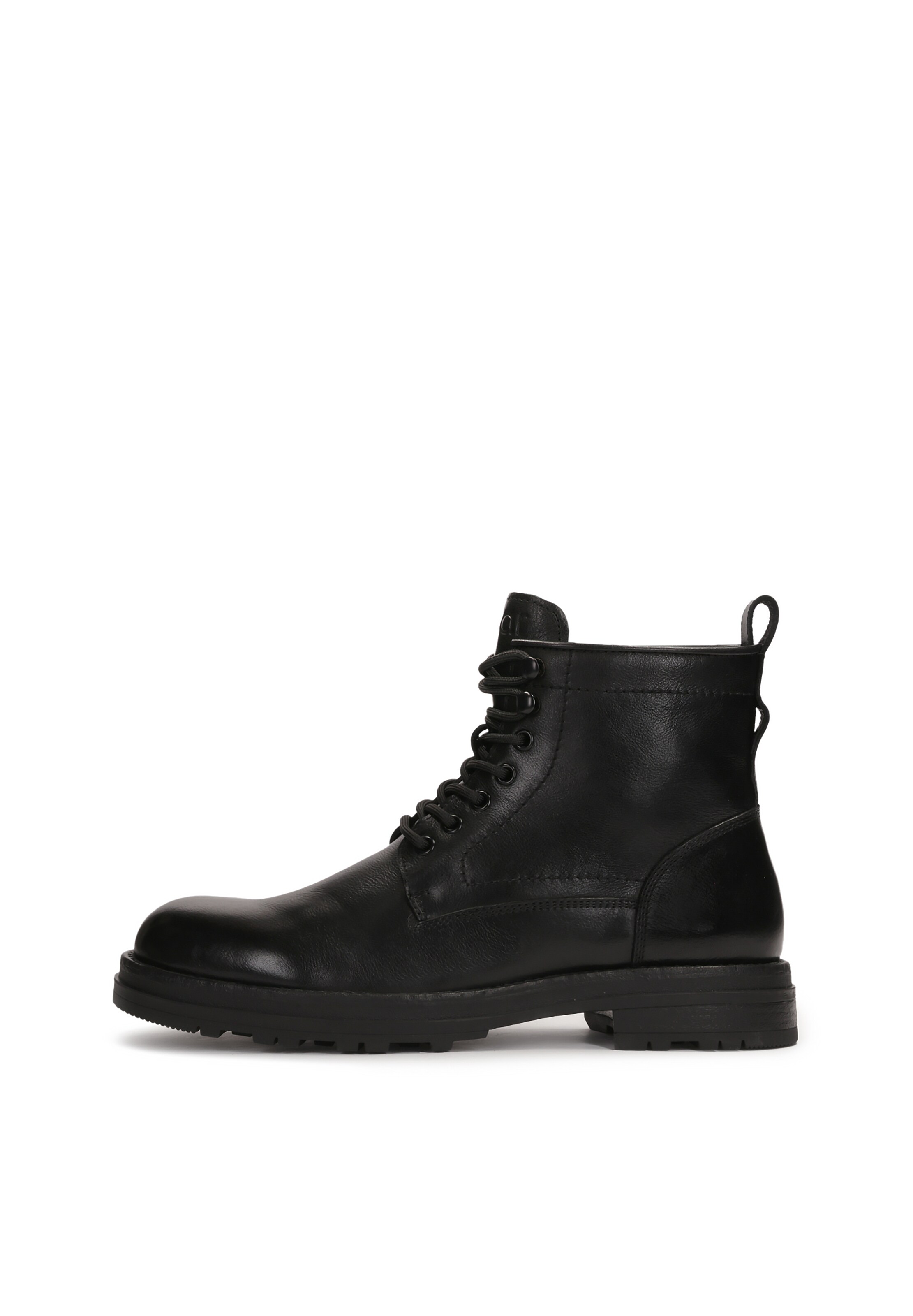 Boots stringati di Kazar in nero: frontale