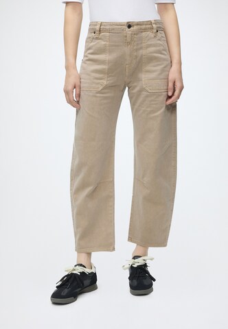 GAP - Barrel Pantalón 'RAQUEL' en gris: frente