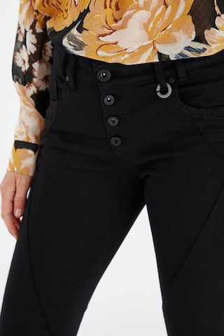 PULZ Jeans - Skinny Calças de ganga 'ANNA' em preto