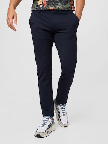 INDICODE JEANSSlimfit Chino hlače 'Roedekro' - plava boja: prednji dio