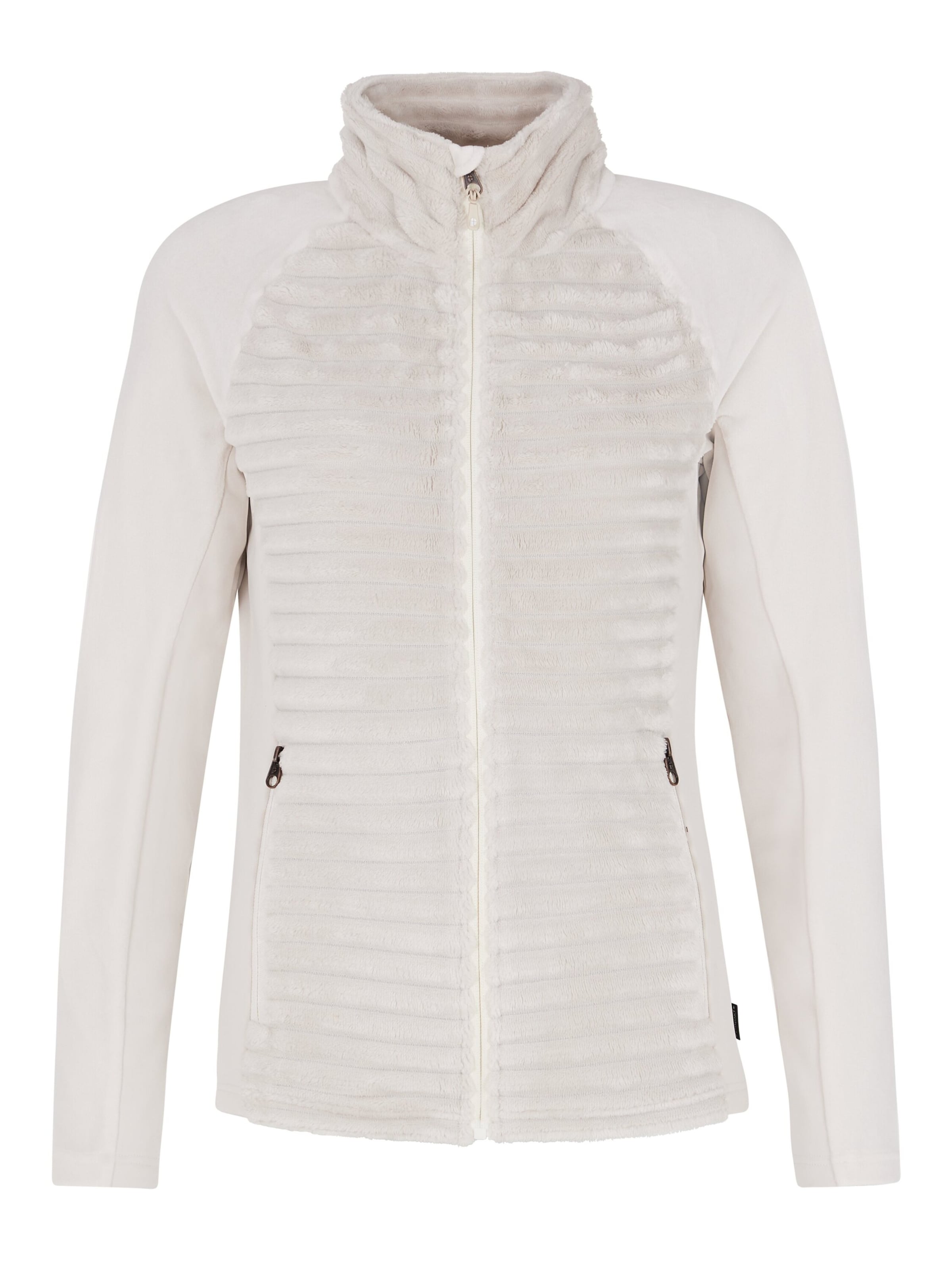 PROTEST Fleece jas 'PRTDELAY' in Wit: voorkant