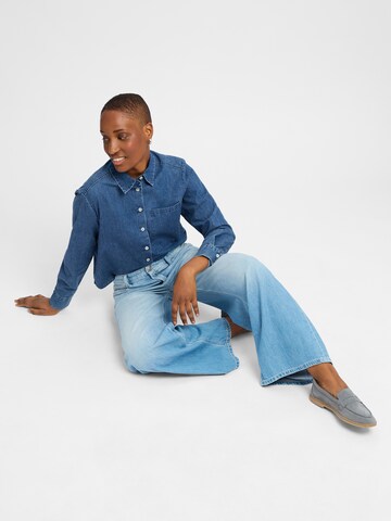Cambio Wide leg Jeans 'Palazzo' in Blue