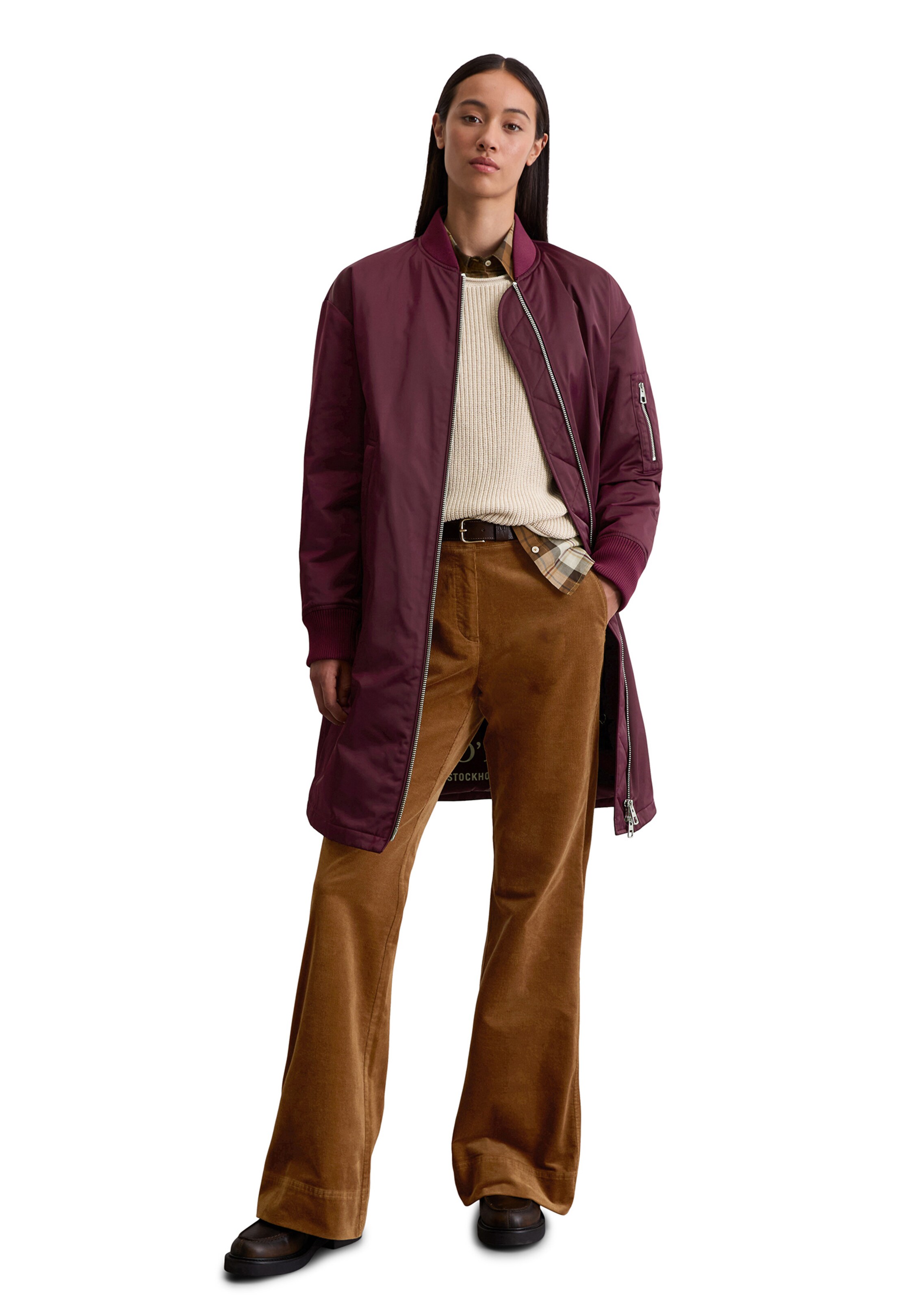 Marc O'Polo Mantel in Rot