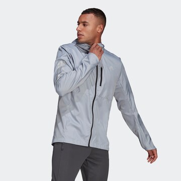 ADIDAS SPORTSWEAR Athletic Jacket 'Own the Run' in Grey: front