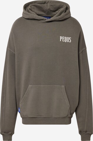 Sweat-shirt Pequs en gris : devant