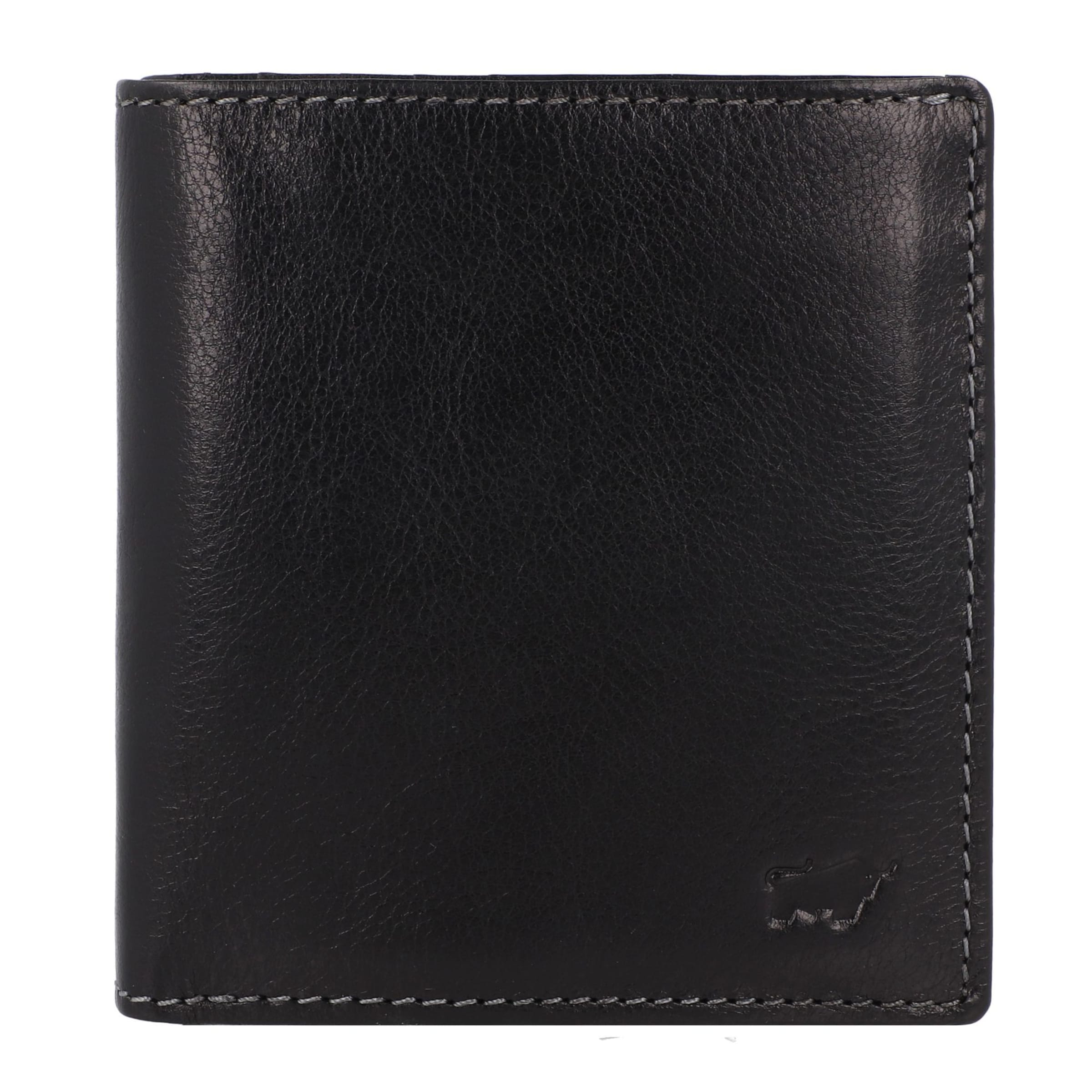 Portamonete 'Arezzo' di Braun Büffel in nero: frontale