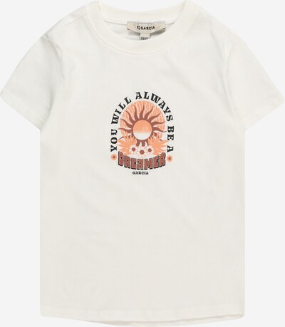 GARCIA Bluser & t-shirts i brun / orange / sort / hvid, Produktvisning