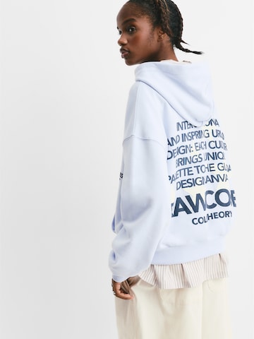 Pull&Bear Суичър 'PACIFIC' в синьо