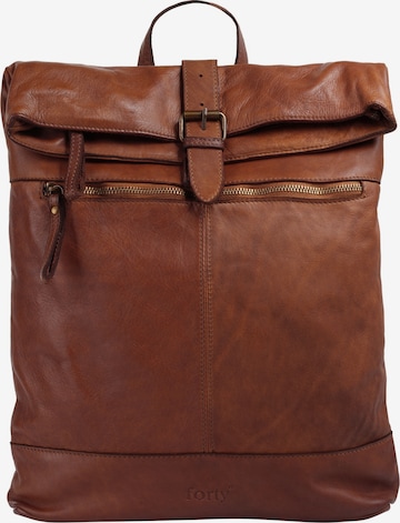Sac à dos forty° en marron : devant