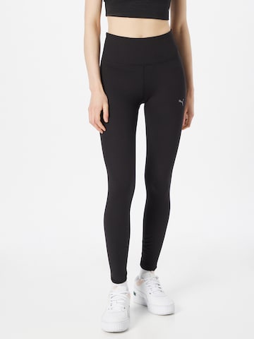 Skinny Pantaloni sportivi 'Studio Foundation' di PUMA in nero: frontale