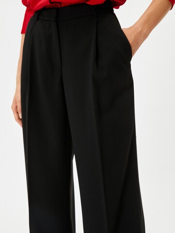Koton Wide leg Pantalon in Zwart