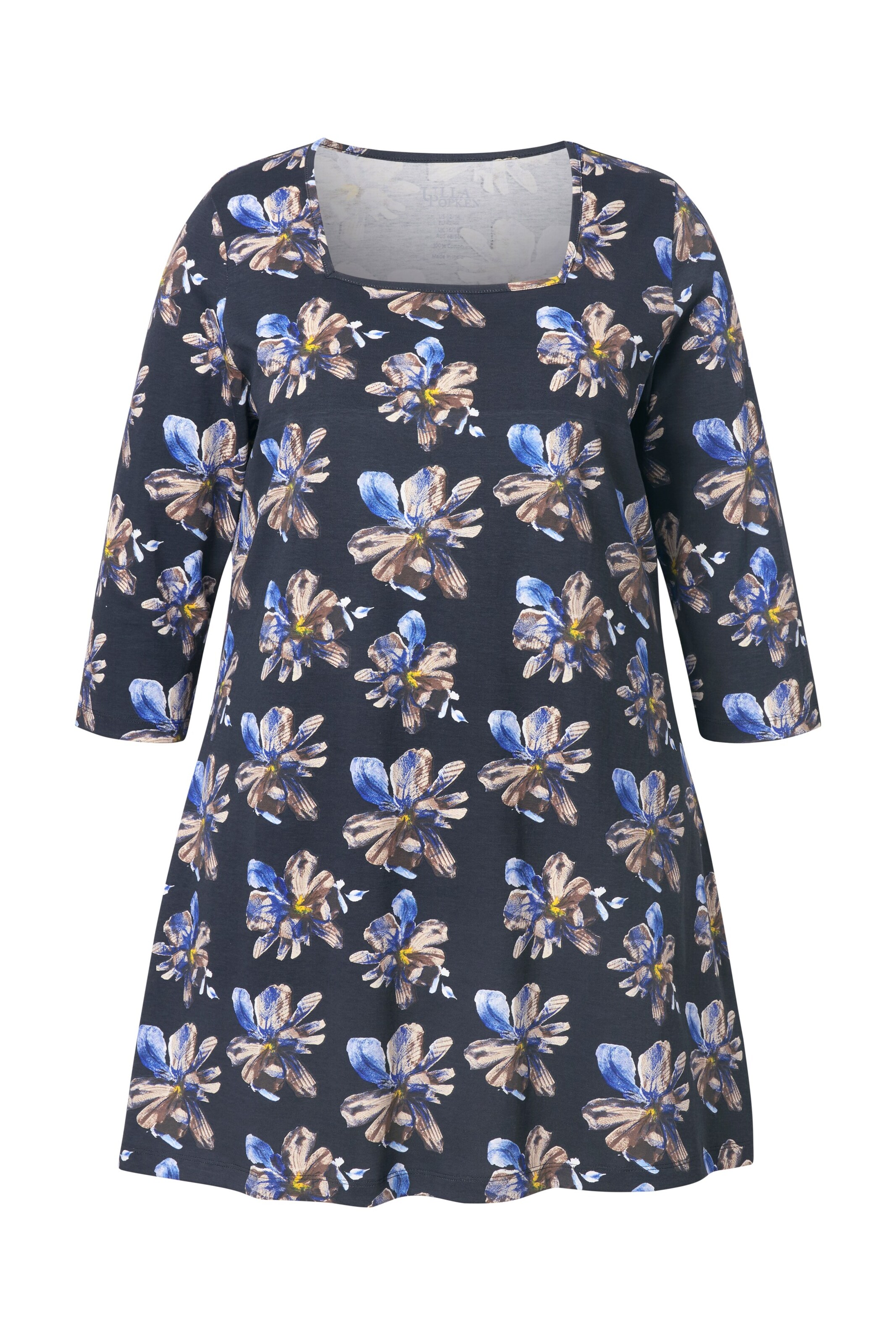 Ulla Popken Shirt in Zwart: voorkant