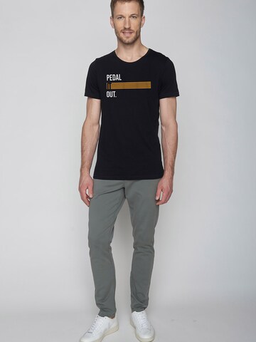 GREENBOMB Shirt 'Bike Pedal Stripes' in Zwart