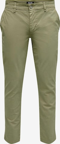 Only & Sons - Pantalón chino 'Pete' en verde: frente