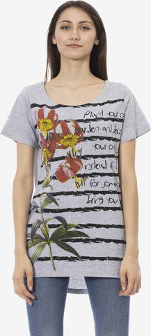 Top 'T-Shirt donna Floralia Trussardi - Misto Cotone Poliestere' di Trussardi in grigio: frontale